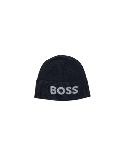 Boss Blue Black Recycled Polyamide Cap (baseball Hat) for men