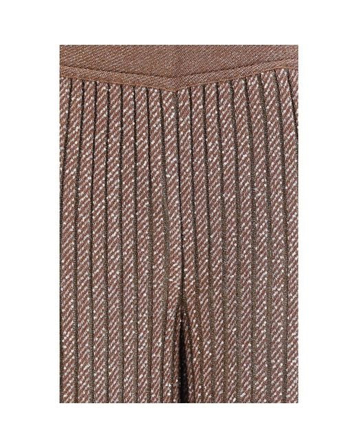 Missoni Brown Viscose Casual Pants