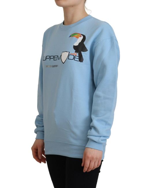 Philippe Model Blue Logo Printed Long Sleeves Sweater
