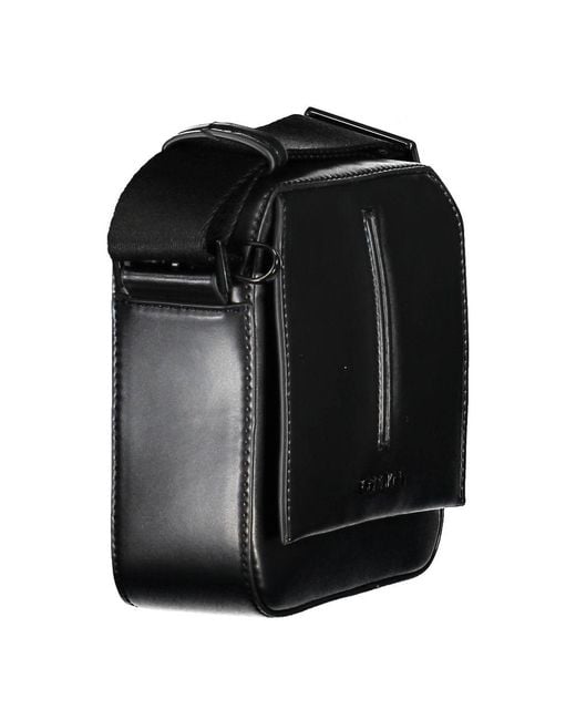 Calvin Klein Black Polyester Shoulder Bag for men