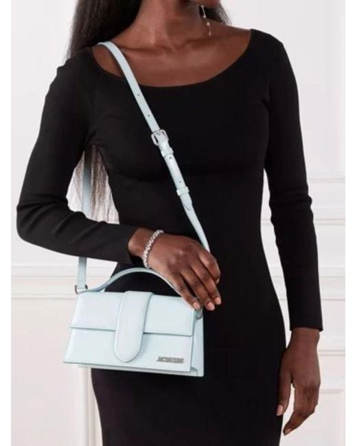 Jacquemus Pale Blue Leather Le Grand Bambino Handbag