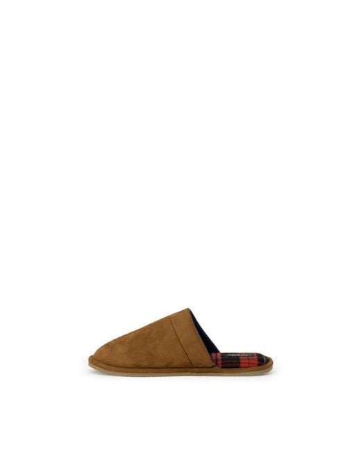 Ralph Lauren Brown Beige Polyester Slippers for men