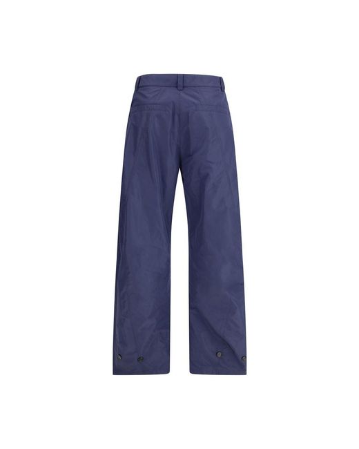 Pinko Blue Polyester Casual Pants