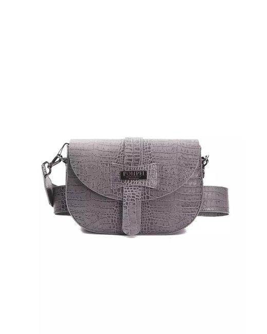 Pompei Donatella Gray Grigio Crossbody Bag