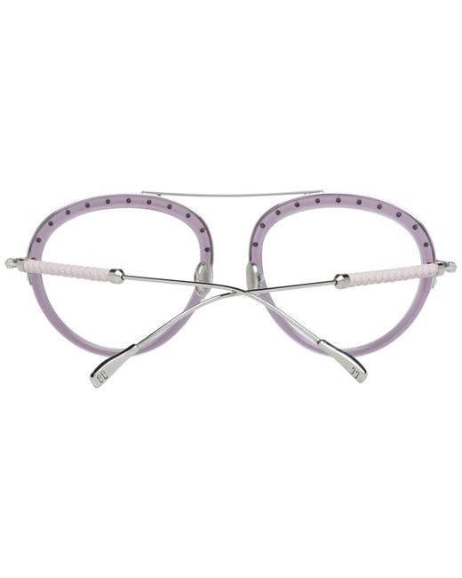 Tod's Metallic Metal & Leather Glasses (Frames)