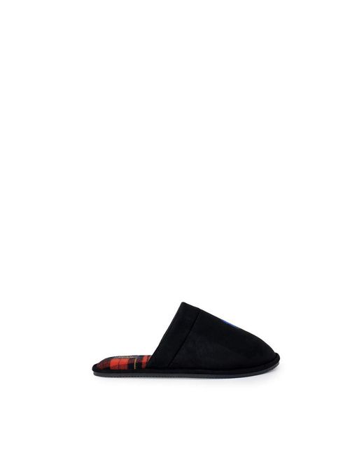 Ralph Lauren Black Polyester Slippers for men