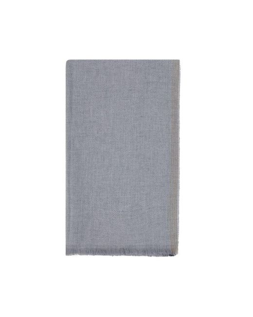 Brunello Cucinelli Gray Winter Scarves for men