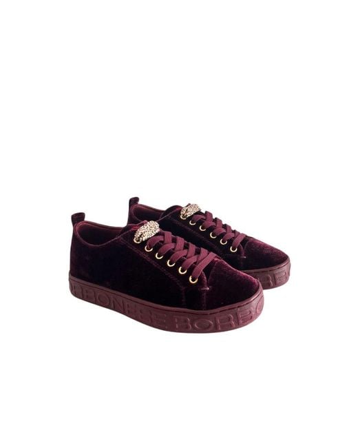 Borbonese Purple Red Synthetic Sneaker