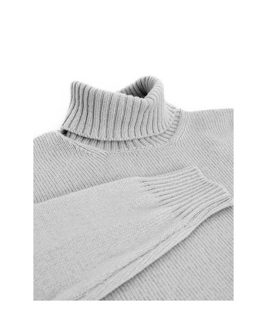 Gran Sasso Gray Wool Turtleneck for men