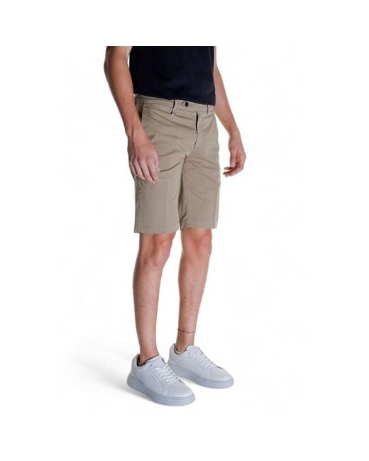Antony Morato Gray Beige Cotton Bermuda Shorts for men