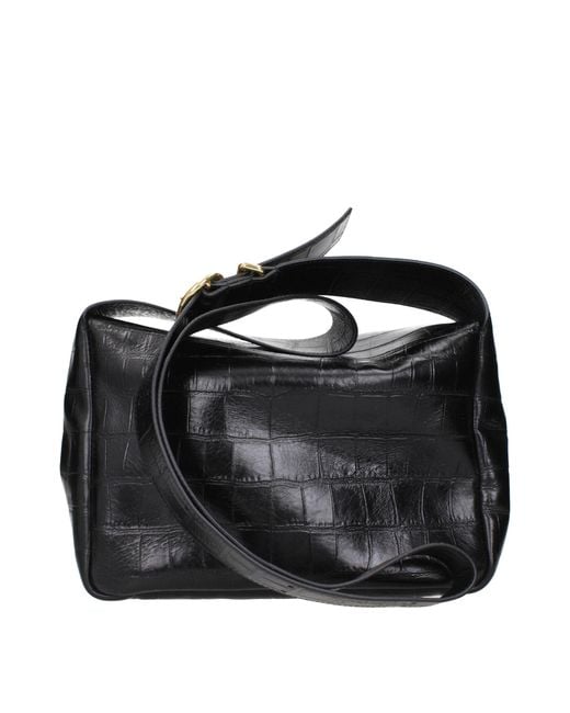 Jil Sander Black Leather Crossbody Bag
