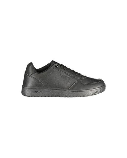 Gas Black Polyurethane Men's Sneaker for men