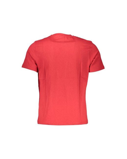 North Sails Pink Cotton T-Shirt for men