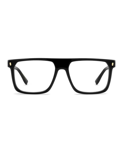 DSquared² Multicolor Black Acetate Glasses (frames) for men