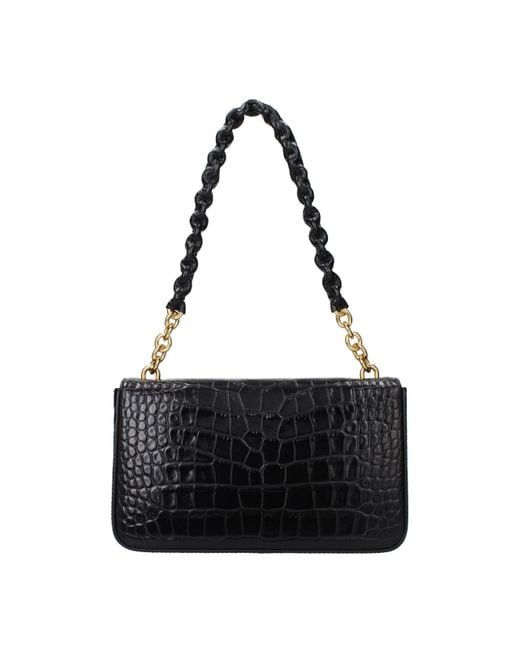 Tom Ford Black Leather Shoulder Bag