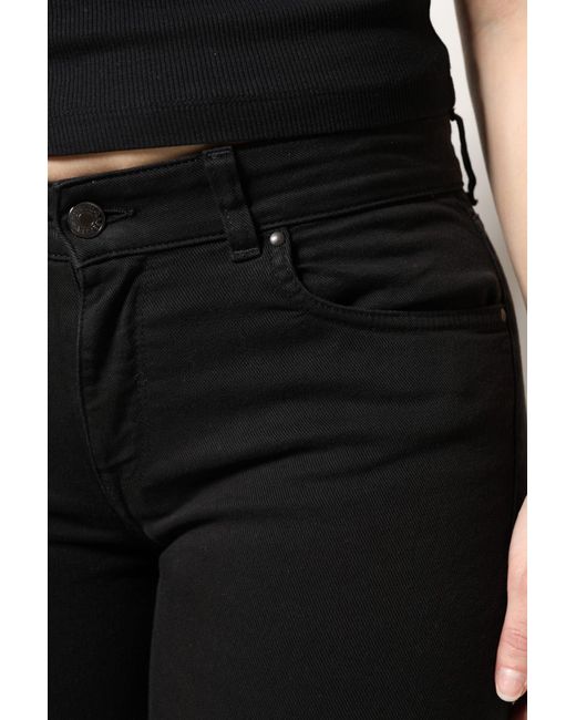 Dolce & Gabbana Black Cotton Mid Waisted Skinny Denim Jeans