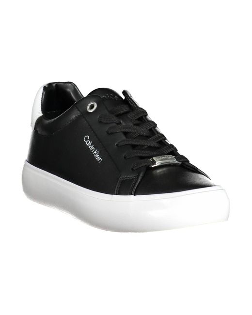 Calvin Klein Black Leather Sneaker