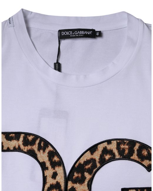 Dolce & Gabbana Gray Dg Logo Cotton Shorts Sleeves T-Shirt for men