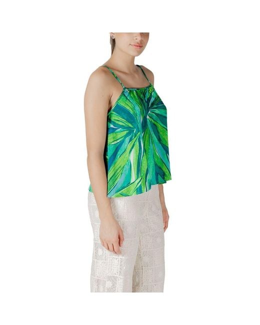 ONLY Green Viscose Tank Top
