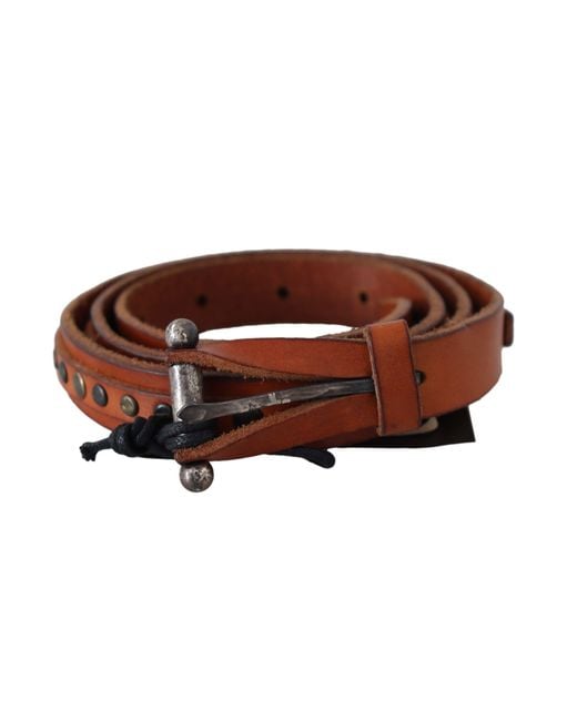 Ermanno Scervino Brown Elegant Leather Waist Belt