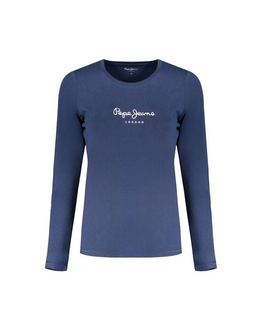 Pepe Jeans Blue Cotton Tops & T