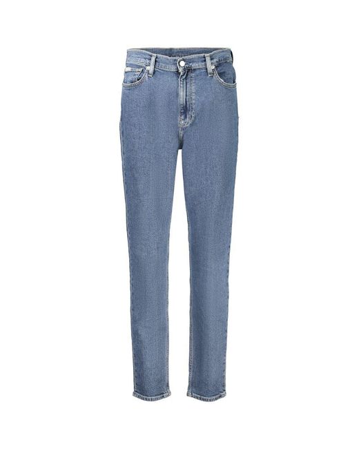 Calvin Klein Blue Cotton Jeans & Pant