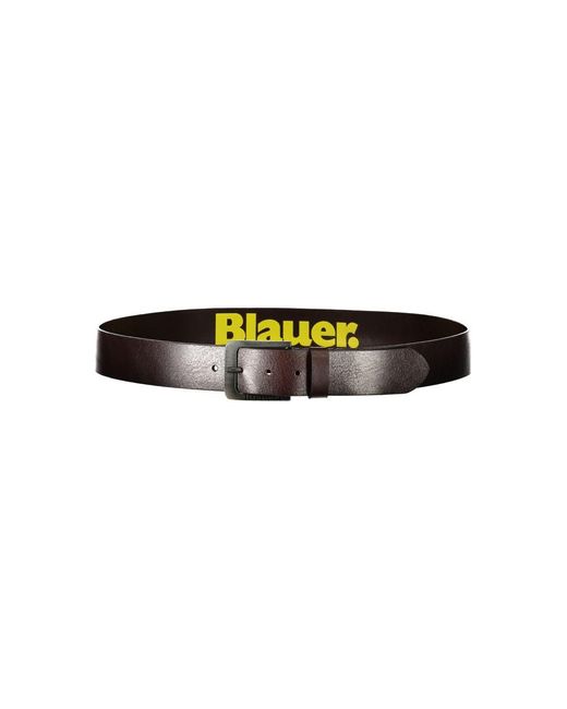 Blauer Brown Elegant Iron Leather Belt With Metal Buckle for men
