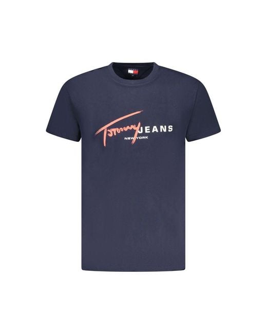 Tommy Hilfiger Blue Cotton Men T for men