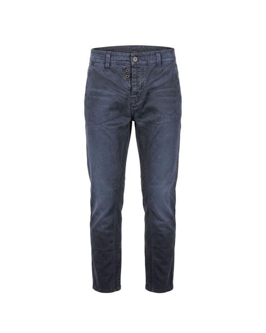Trussardi Blue Cotton Pant for men