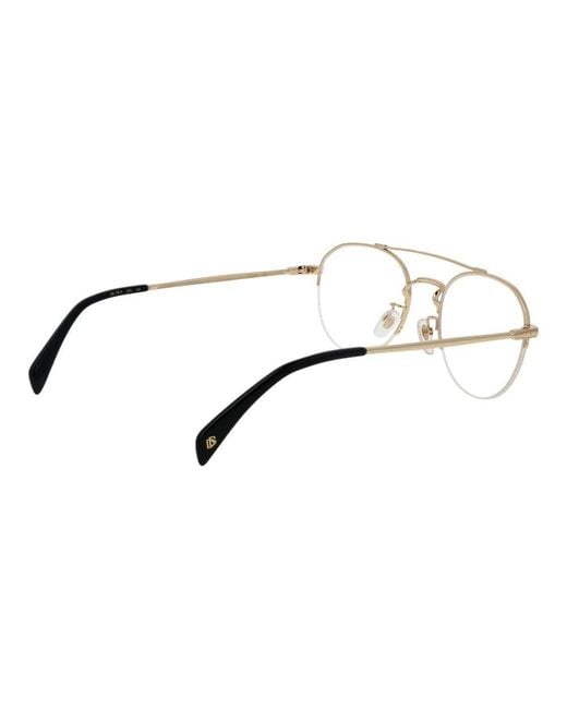 David Beckham Metallic Metal Glasses (Frames) for men