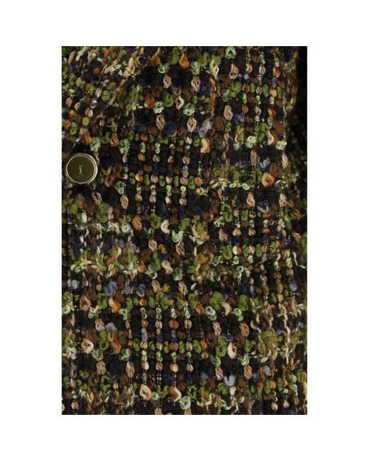 Saint Laurent Green Multicolor Wool Oves Aries Full