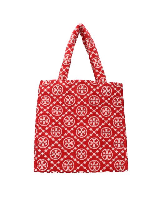 Tory Burch Red Shoulder Bags Sponge/Strawberry