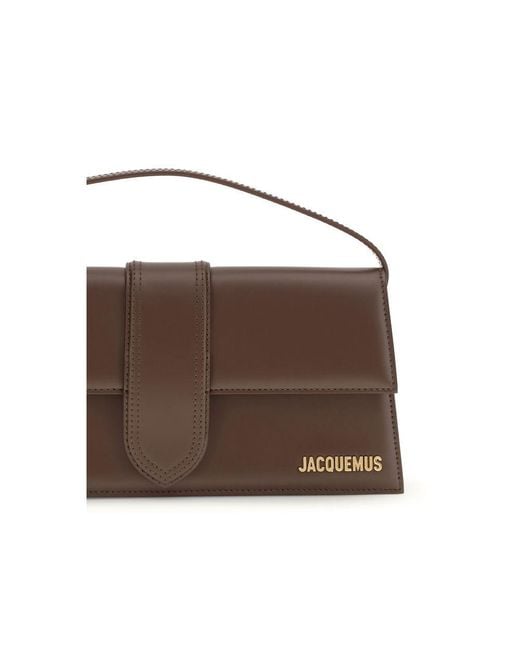 Jacquemus Brown Calf Leather Bos Taurus Shoulder Bag