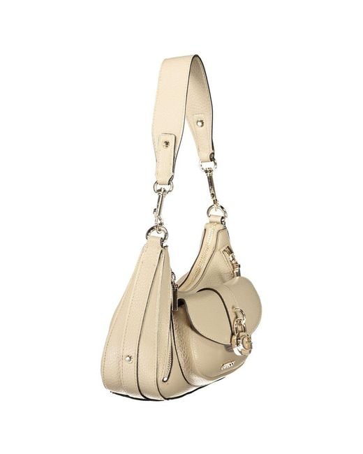 Guess Natural Black Polyurethane 's Handbag