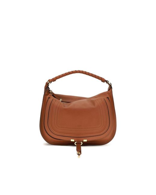 Chloé Brown Calf Leather Bos Taurus Shoulder Bag