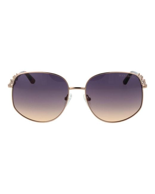 MARCIANO BY GUESS Multicolor Rose Gold Metal Sunglasses