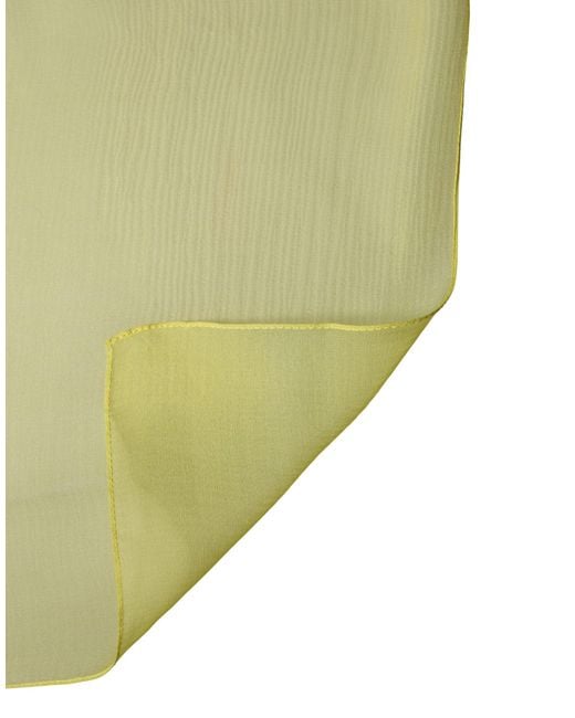 Dolce & Gabbana Green Silk Neck Wrap Shawl Foulard 120Cm X 117Cm Scarf