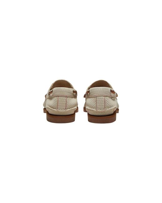Timberland White Beige Leather Platform Pumps