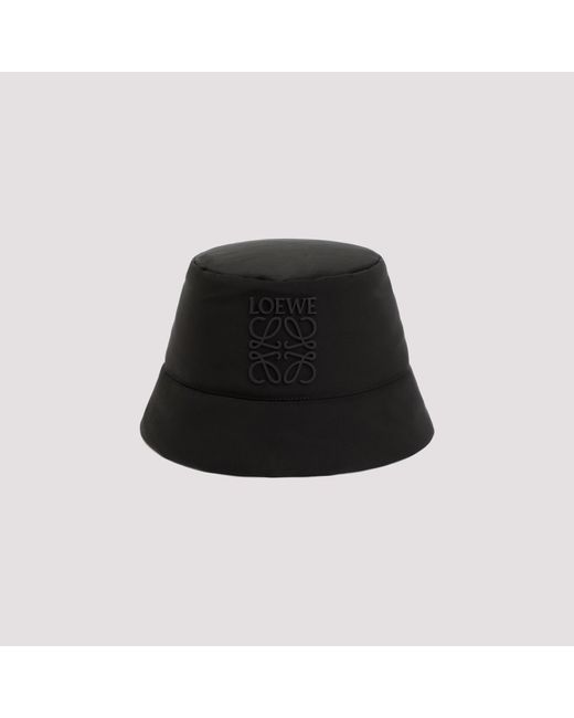 Loewe Black Bucket Hat Puffer for men