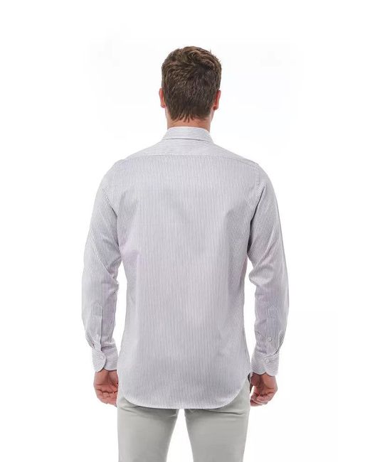 Bagutta White Elegant Italian Collar Shirt for men