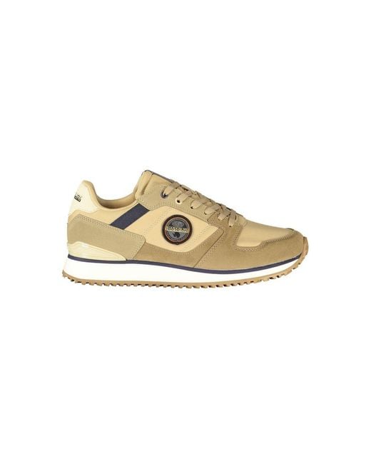Napapijri Metallic Brown Polyurethane Men's Sneaker for men