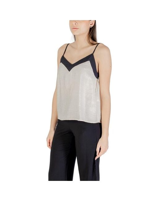 Vero Moda Gray Nylon Top