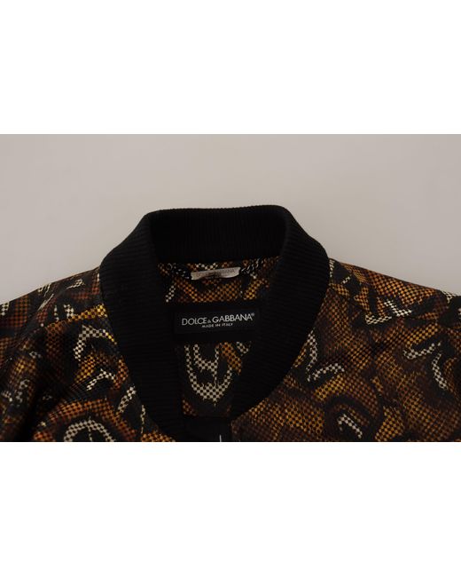Dolce & Gabbana Brown Elegant Blouson Jacket for men