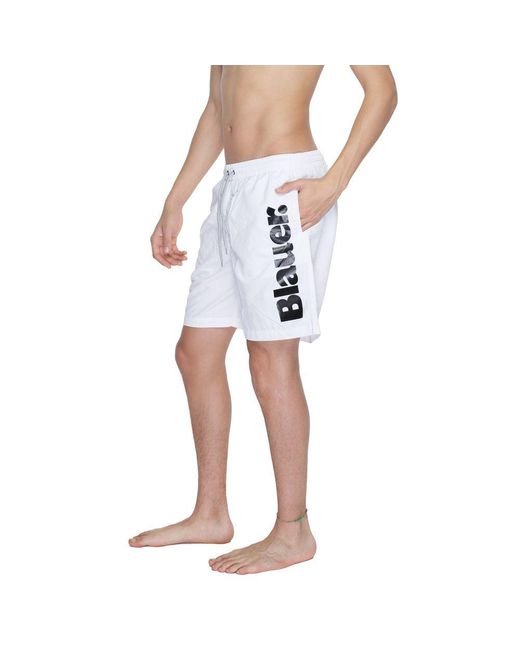Blauer White Polyamide Swimwear for men