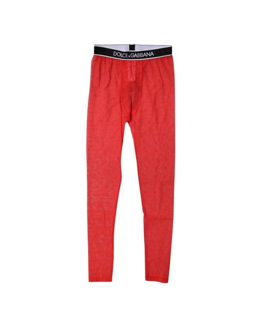 Dolce & Gabbana Red Underpants Boxer Briefs Lightweight
