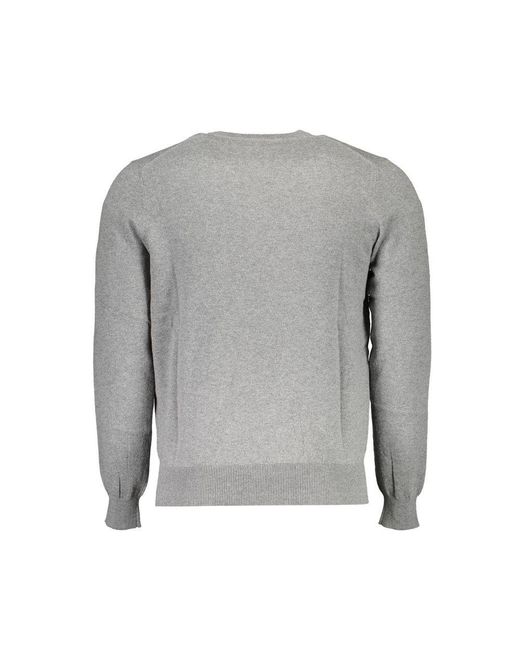 North Sails Gray Cotton Sweater for men