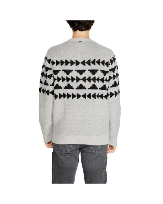 Antony Morato Gray Acrylic Sweater for men