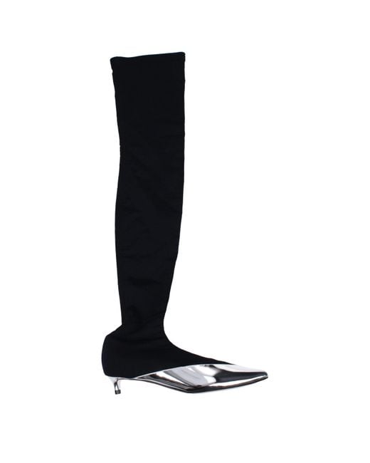 Givenchy Black Pointed Toe Sock Boots