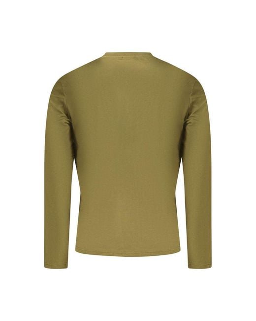 Napapijri Green Verde Cotton Male T for men