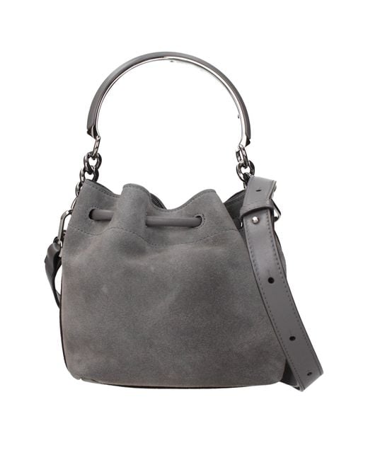 Jimmy Choo Gray Leather Handbag